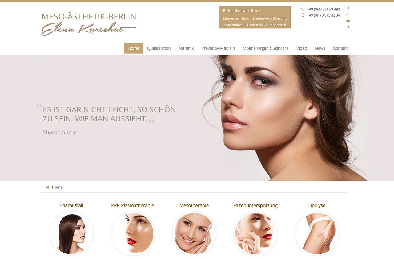 Клиент: Meso Ästhetik Berlin. Локальный маркетинг