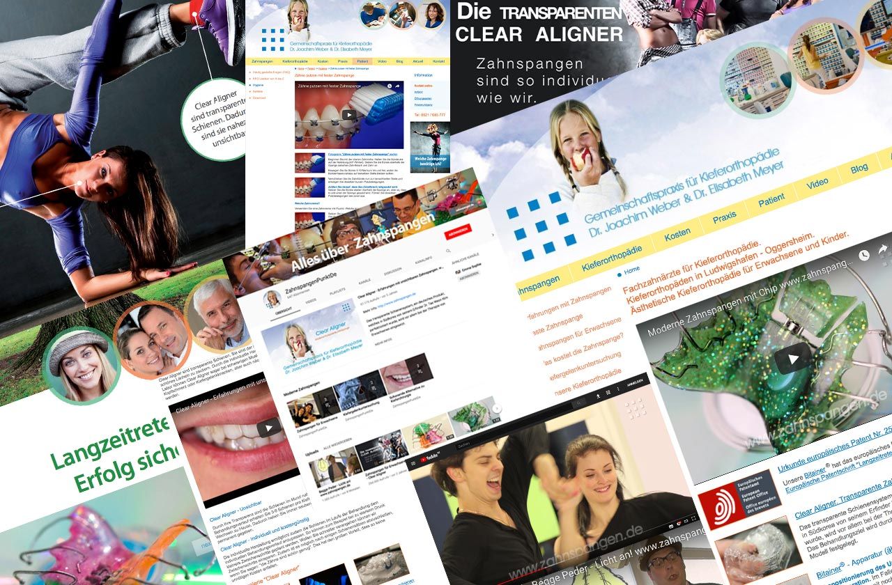 Клиент: www.zahnspangen.de - Праксис врачей-ортодонтов